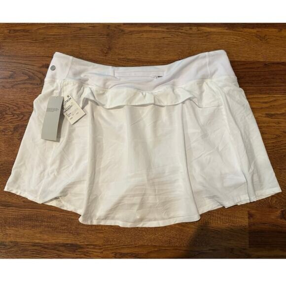 Zelle Women's Everyday Tennis Skort White Size XXL โ NWT with Built-In Shorts - Picture 2 of 9